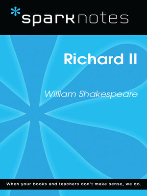 cover image of Richard II (SparkNotes Literature Guide)